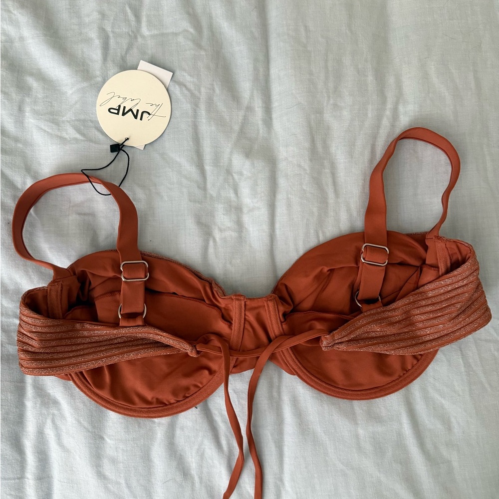 JMP The Label Brown Ribbed Bikini Set - Picture 2 of 4